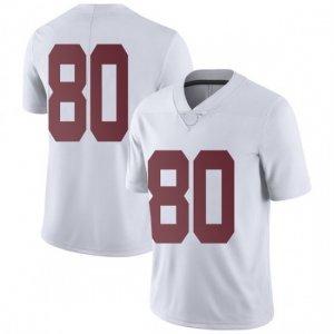 NCAA Men's Alabama Crimson Tide #80 Michael Parker Stitched College Nike Authentic No Name White Football Jersey OA17G36OK